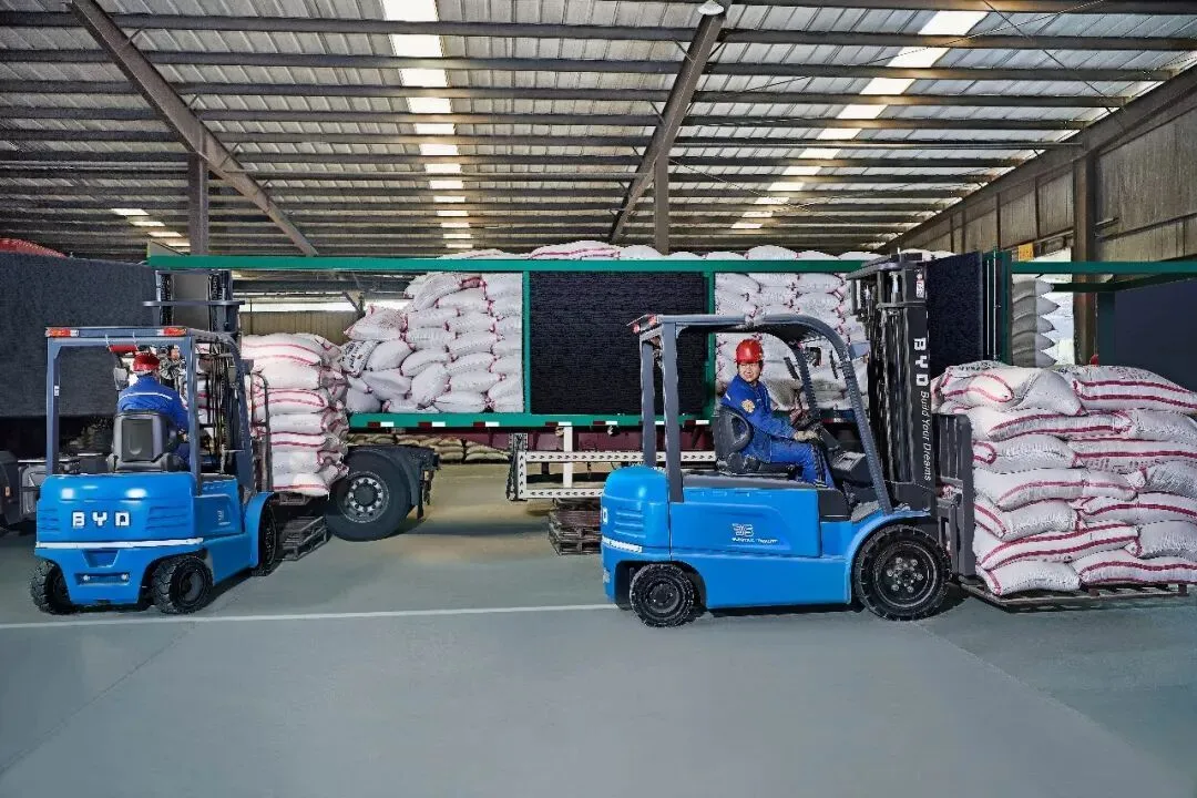 Lösung für den Gepäcktransfer am Flughafen, BYD Q50A Lithium-Batterie-Traktor Ei