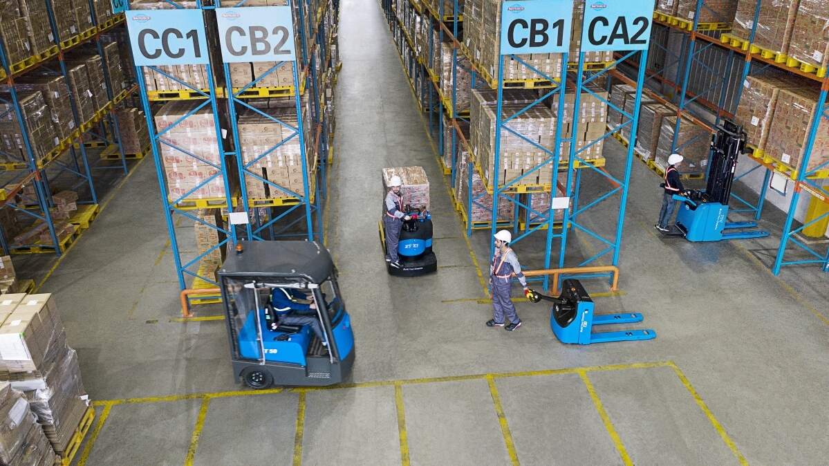 Logistikpark mit BYD-Lithium-Gabelstapler-Umschlagplan ausgestattet(Figur1)