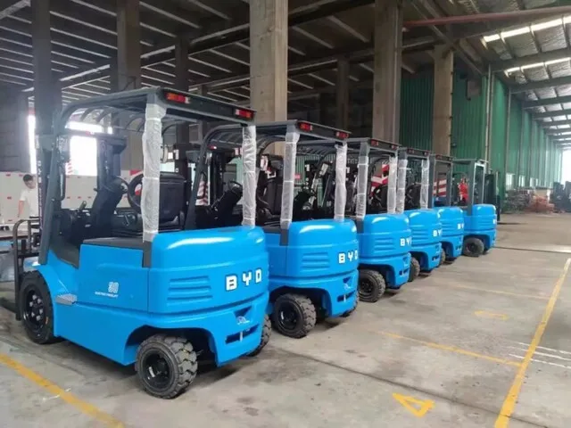 BYD Lithium-Batterie Gabelstapler Fall | Glasfabrik grün intelligente Logistik H