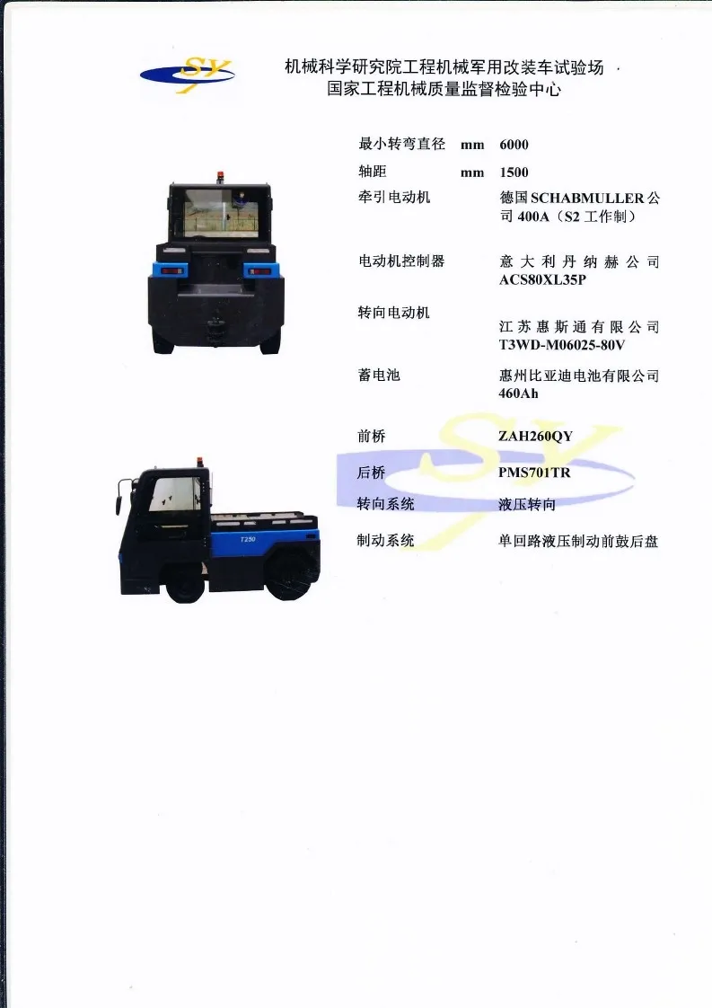 Q250LS Traktor Zivilluftfahrt-Zertifikat